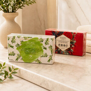 Predire Apple Grape Soap & Secret Collagen Rosemary Mint Retinol Soap Set New